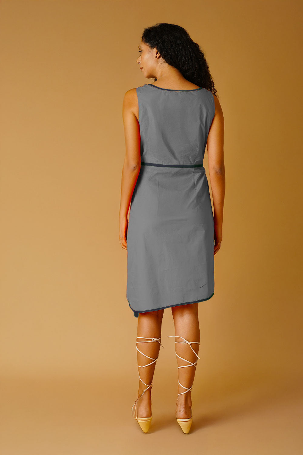Grey Poplin Dress