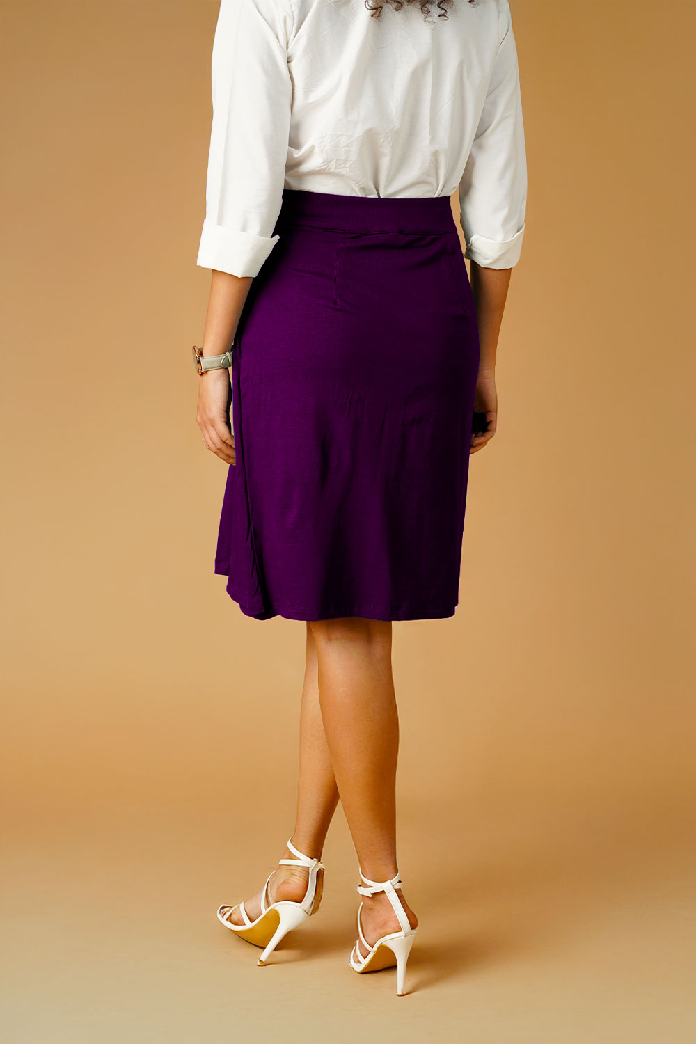 Purple Jersey Skirt