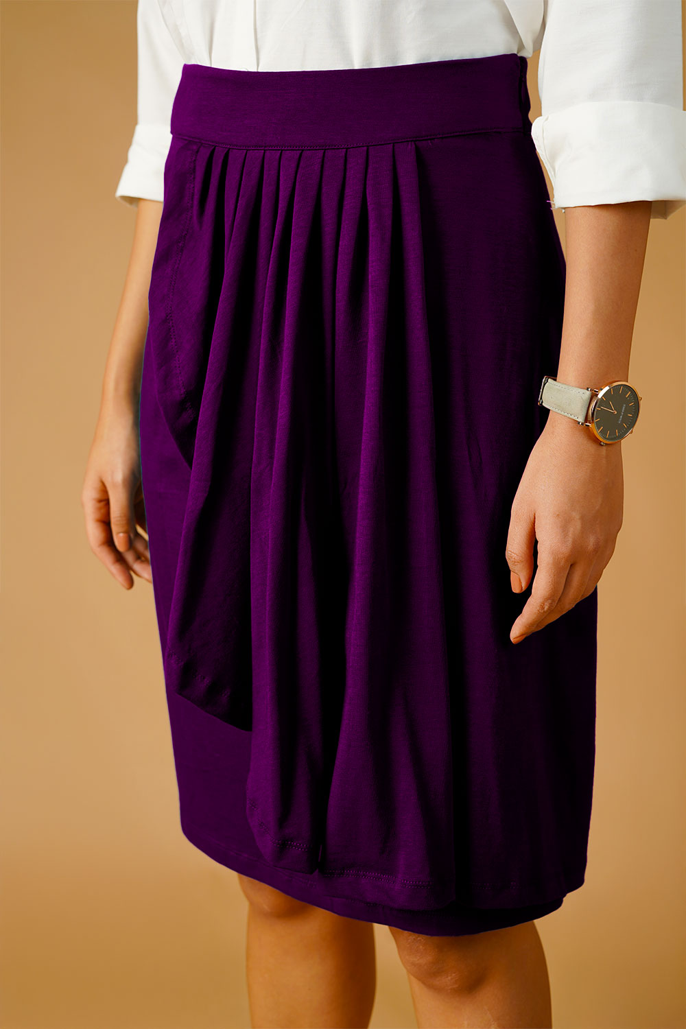 Purple Jersey Skirt