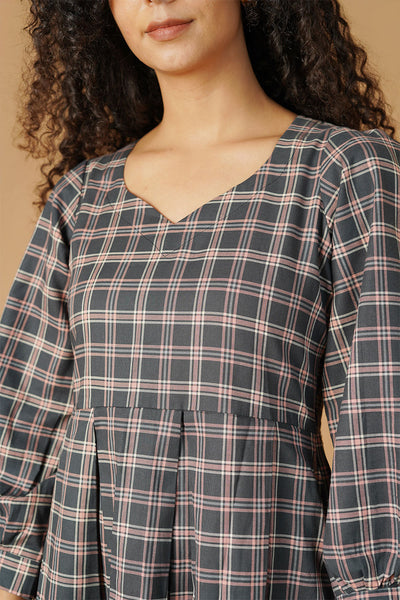 Premium Cotton Back Midi Dress