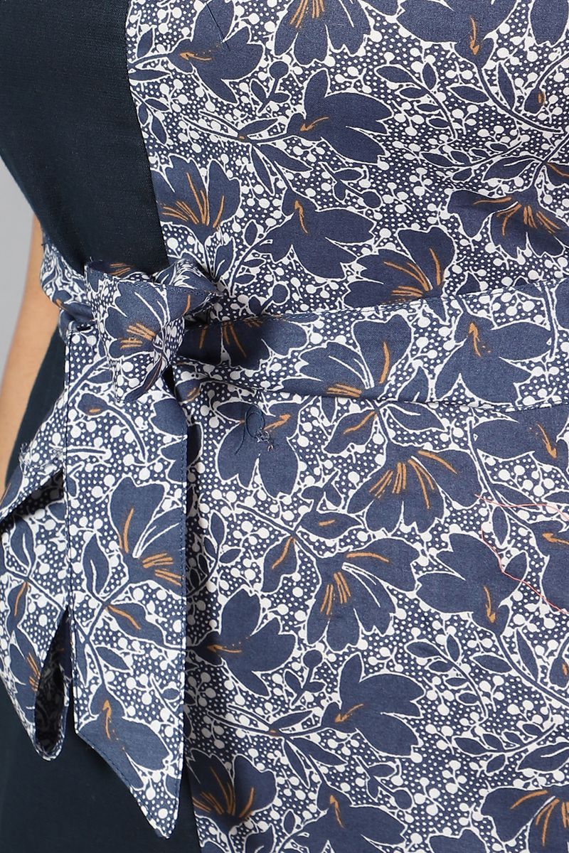 100% Cotton Mini Blue Dress